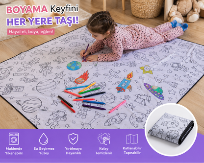 🎨 Kids Su Geçirmez Yıkanabilir Boyama Örtüsü ✨