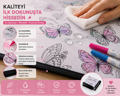 🎨 Kids Su Geçirmez Yıkanabilir Boyama Örtüsü ✨