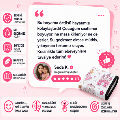 🎨 Kids Su Geçirmez Yıkanabilir Boyama Örtüsü ✨